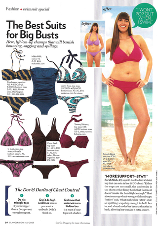 Illustration for article titled Glamour Tries Not To Make A Big Deal Of Its Plus-Size Model